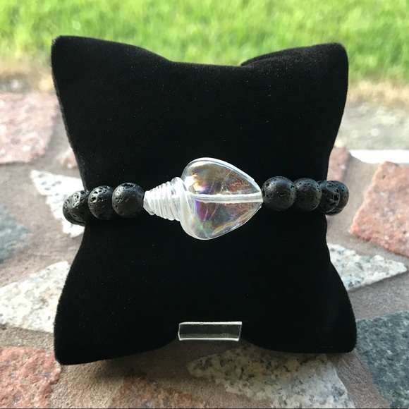 🔴SALE ! Boho Lava rock oil diffuser shell bead - Picture 6 of 9